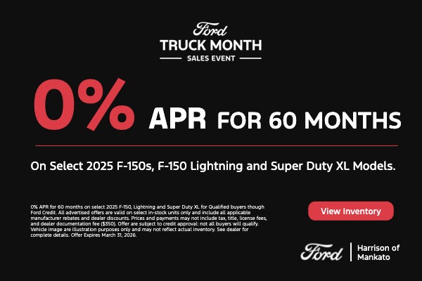 0% APR for 60 Months