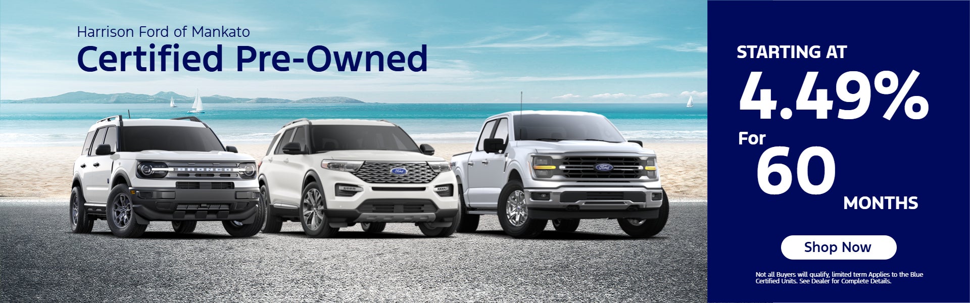 Starting at 4.49% for 60 months